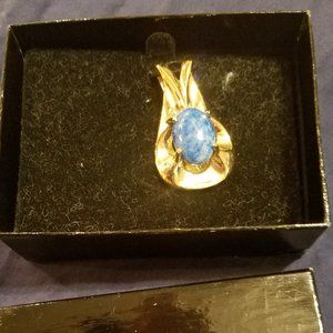 R.J. Graziano Blue and Gold pendant (only) for large chain